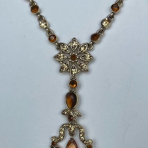 Victorian revival dangle drop briolette necklace - Picture 7 of 9